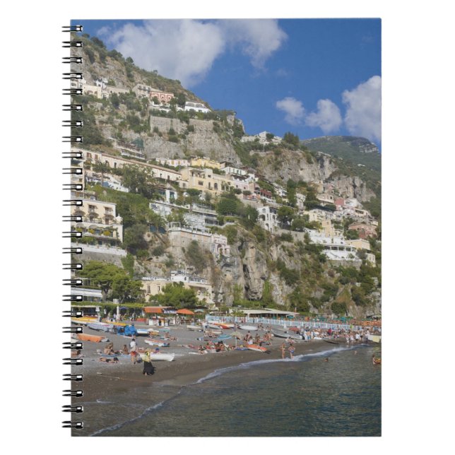 Beach at Positano, Campania, Italy Notebook (Front)