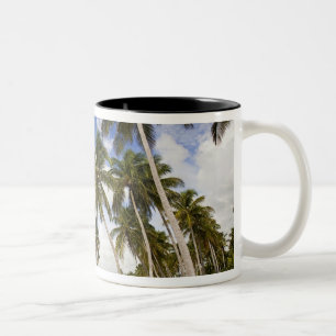 Beach at Punta Cana Two-Tone Coffee Mug