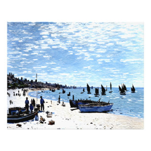 Beach at Sainte-Adresse Photo Print