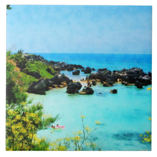 Beach at St. George Bermuda Tile