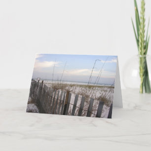 Beach at Sun Down Card
