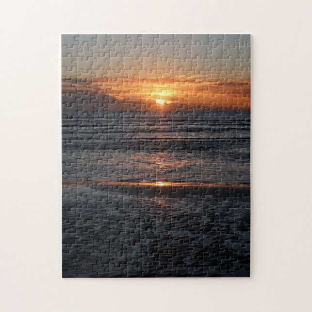 Beach at Sunset Jigsaw Puzzle (Vertical)