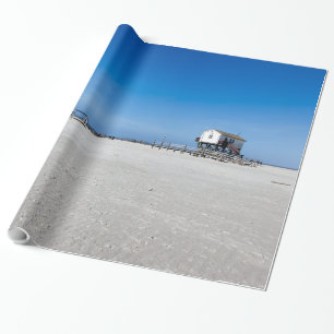 Beach at the North Sea, Sankt Peter Ording Wrapping Paper
