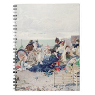 Beach at Yport, 1878 (oil on canvas) Notebook