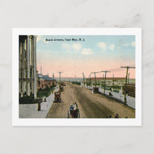 Beach Ave., Cape May, New Jersey Vintage Postcard