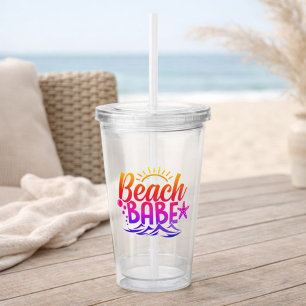 Beach Babe Acrylic Tumbler