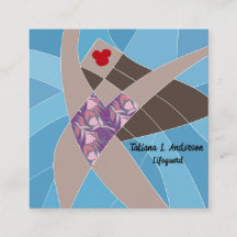 Beach Babe Lifeguard Business Card