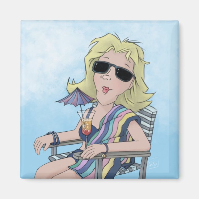 Beach Babe Magnet (Front)