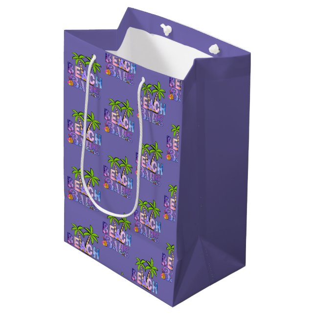 Beach Babe Medium Gift Bag (Front Angled)