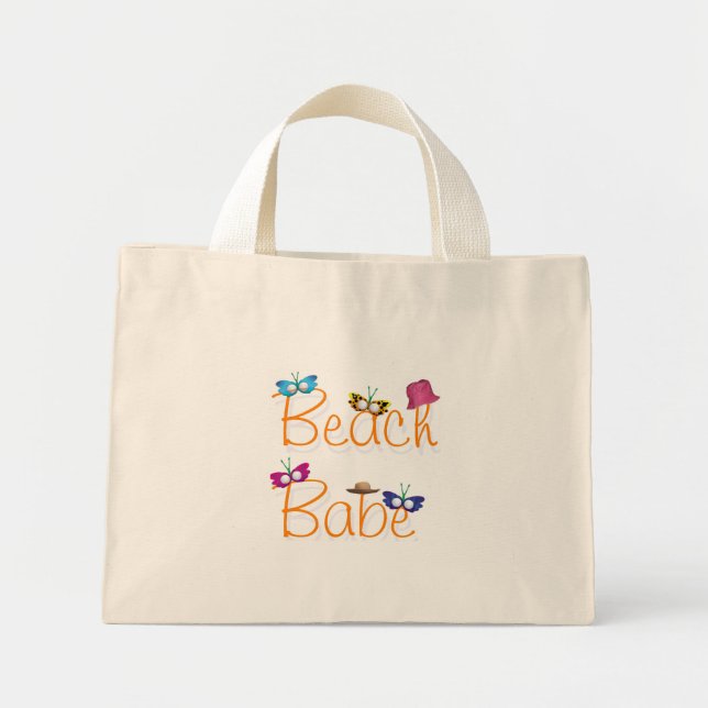 Beach Babe Mini Tote Bag (Front)