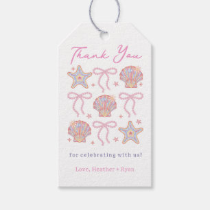 Beach Babe Summer Girl Baby Shower Thank You Gift Tags