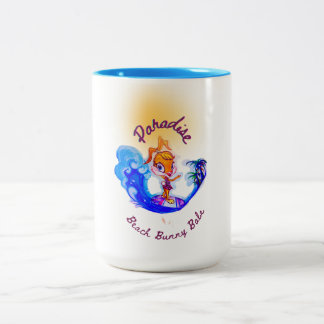 "Beach Babe Surfer"    Two-Tone Coffee Mug