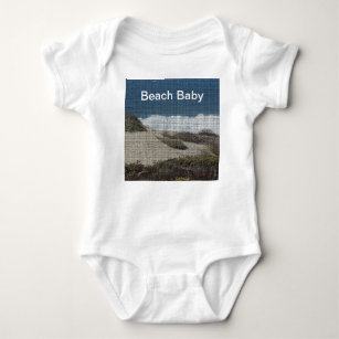 Beach Baby California Coastal Landscape Sand Ocean Baby Bodysuit