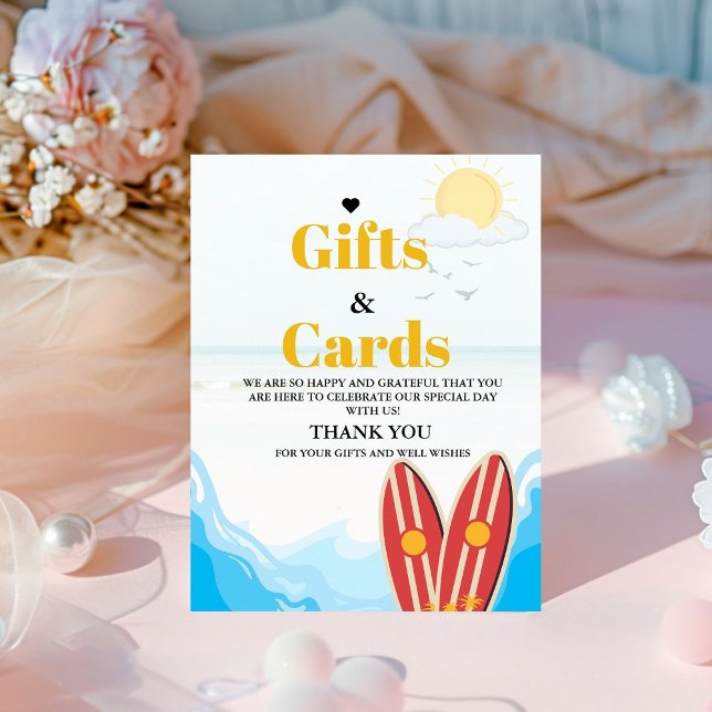 Beach Baby Card & Gift Thank you Baby Shower Sign (Creator Uploaded)