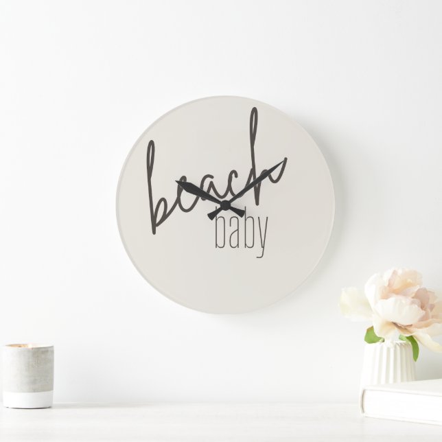 beach baby. Clock (Home)