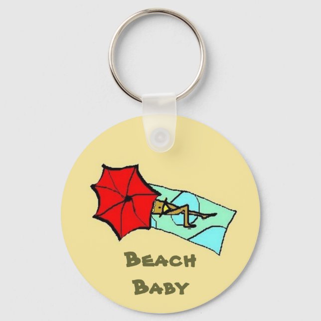 Beach Baby - keychain (Front)