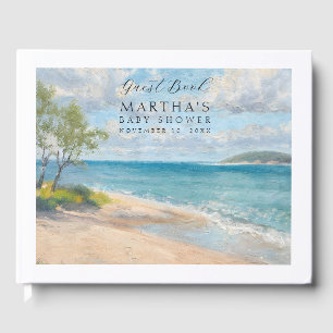 Beach Baby Memories Guest Book for Baby Shower