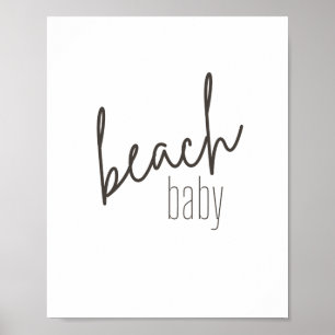 beach baby. Poster & Prints