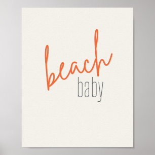 beach baby. Poster & Prints