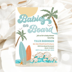 Beach Baby Shower Invitation