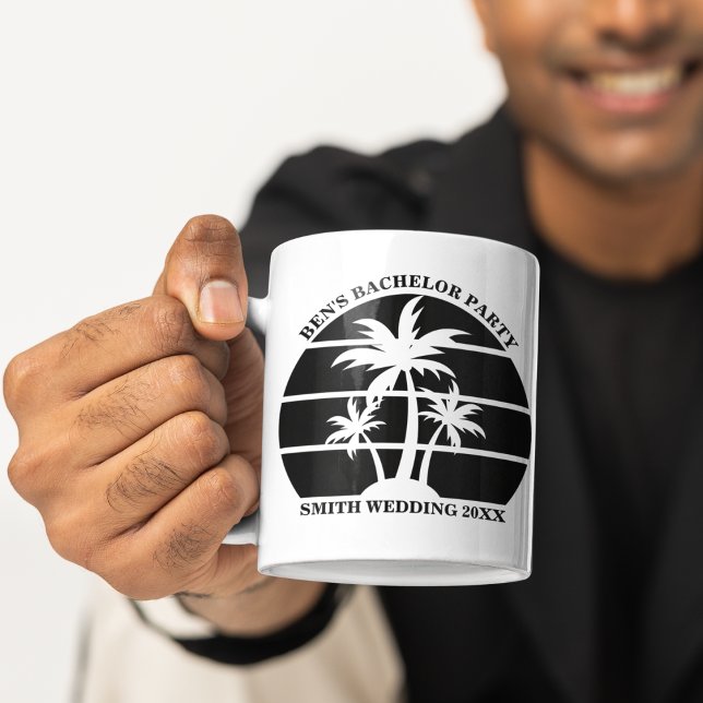 Beach Bachelor Party Island Wedding Personalised Coffee Mug (Creator Uploaded)