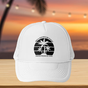 Beach Bachelor Party Island Wedding Personalised Trucker Hat