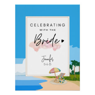Beach Bachelorette   Hens Party customised  Poster