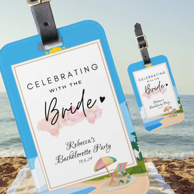 Beach Bachelorette | Hens Party Luggage Tag (Creator Uploaded)