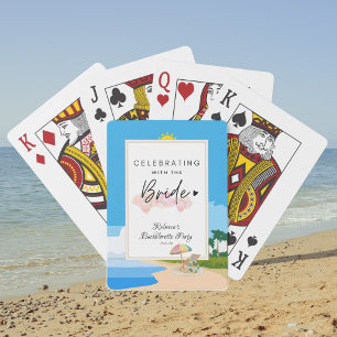 Beach Bachelorette Hens Party Playing Cards