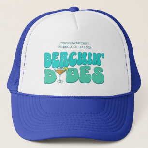 Beach Bachelorette Party Beachin Babes Bridesmaid Trucker Hat