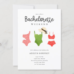 Beach Bachelorette Party Invitation