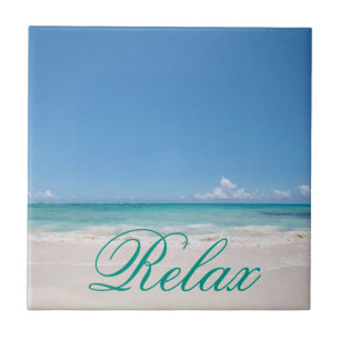 Beach Backgroud Ceramic Tile
