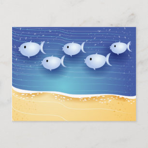 Beach background, postcard
