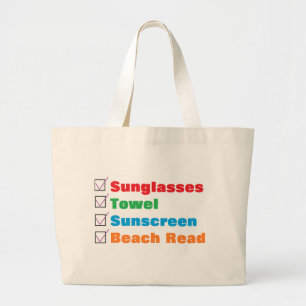 "Beach Bag" Large Tote Bag