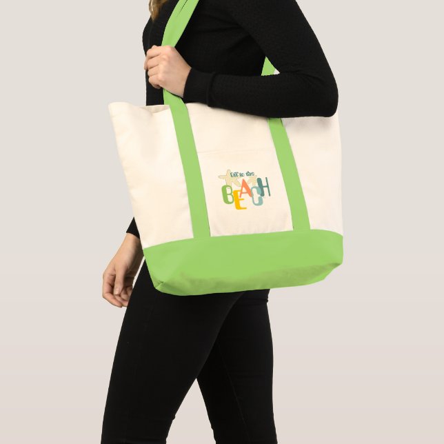 Beach Bag (lime green) (Front (Product))