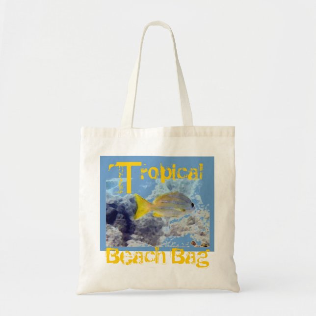 Beach Bag (yellow fish) (Front)