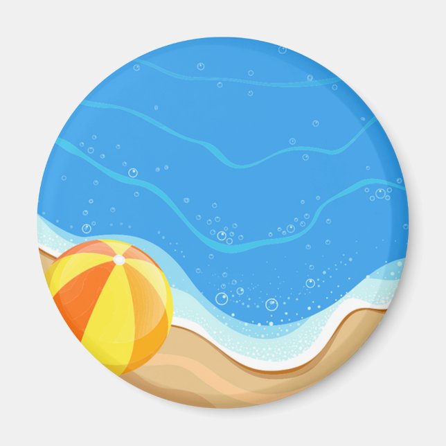 Beach ball At The Beach Magnet (Front)