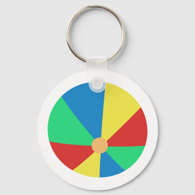 Beach Ball Key Ring (Front)