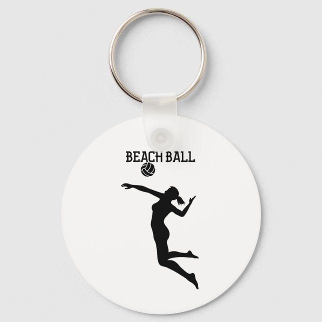 Beach Ball Key Ring (Front)