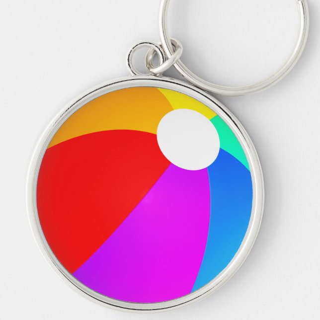 Beach Ball Key Ring (Front)