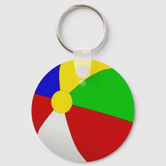 Beach Ball Key Ring (Front)