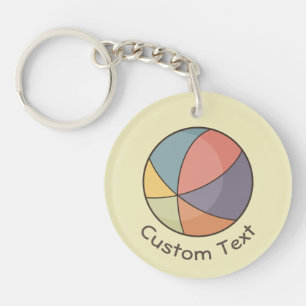 Beach Ball Keychain