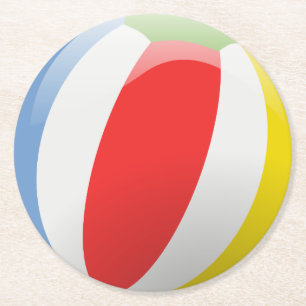 Beach Ball Paper Coasters