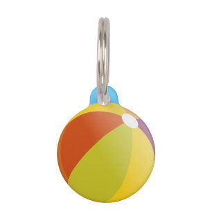 Beach Ball Pet Tag