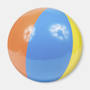 beach ball photo magnet