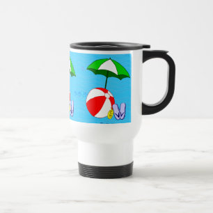 Beach Ball Pool Umbrella Mug
