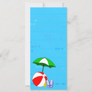 Beach Ball Pool Umbrella Template