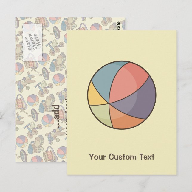 Beach Ball Postcard (Front/Back)