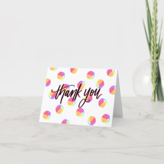 Beach Ball Thank You Card