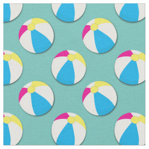 Beach Balls Cute Summer Pool Fabric